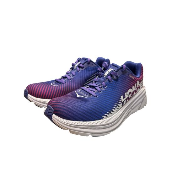 Hoka One One Rincon 2 Women US Size 8 Athletic Running Sneaker Purple Arctic Ice - Picture 1 of 8